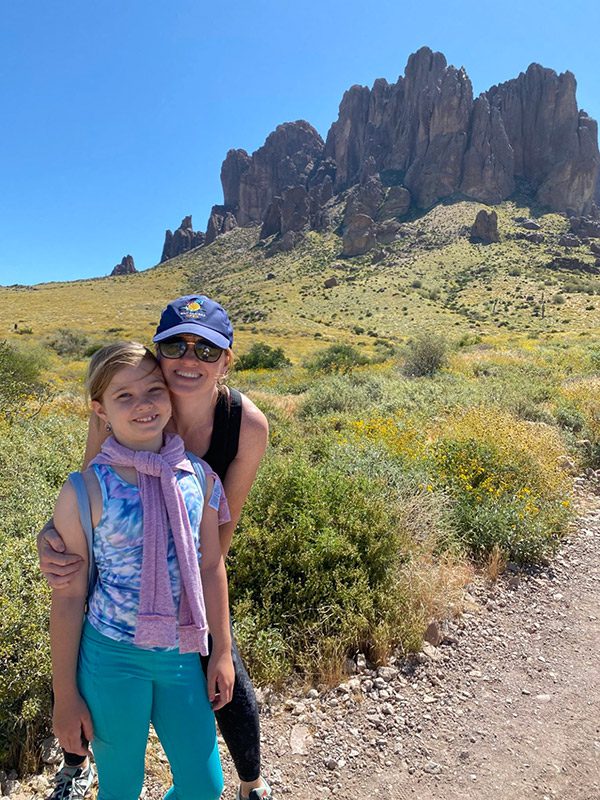 Heather with her daughter