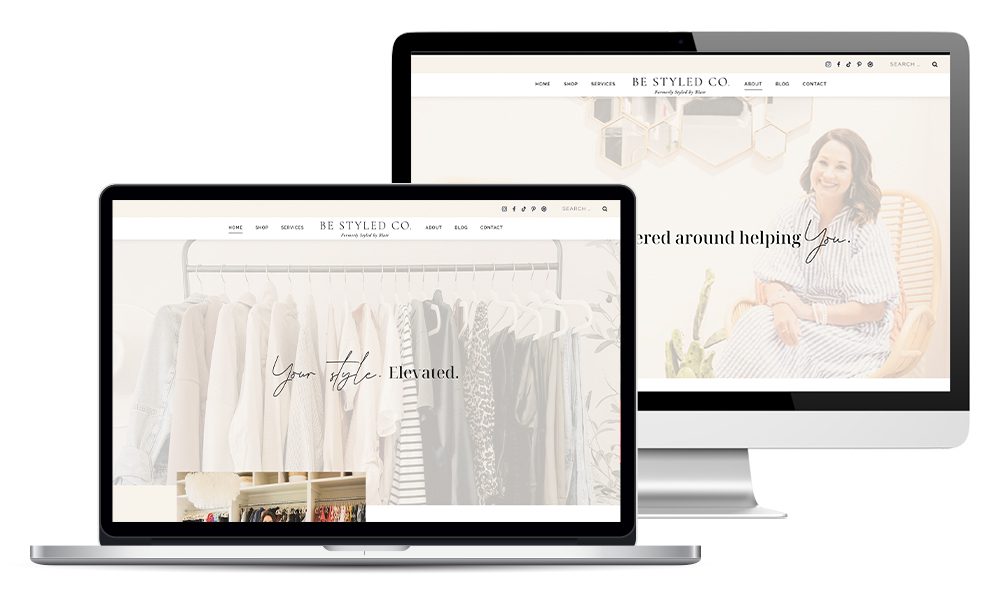 Be Styled Influencer WordPress Website