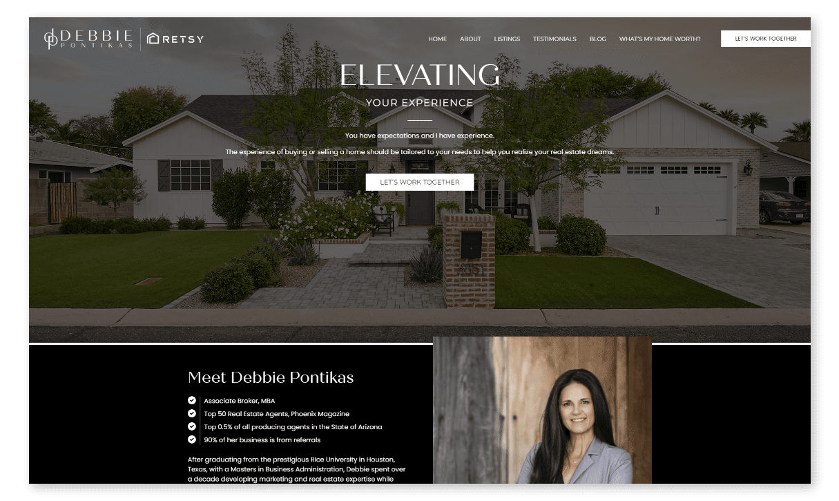 Debbie Pontikas - Pontikas Team real estate website