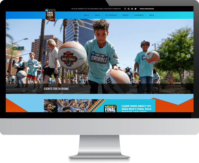 Phoenix Final Four Host Committee Website Design & Development