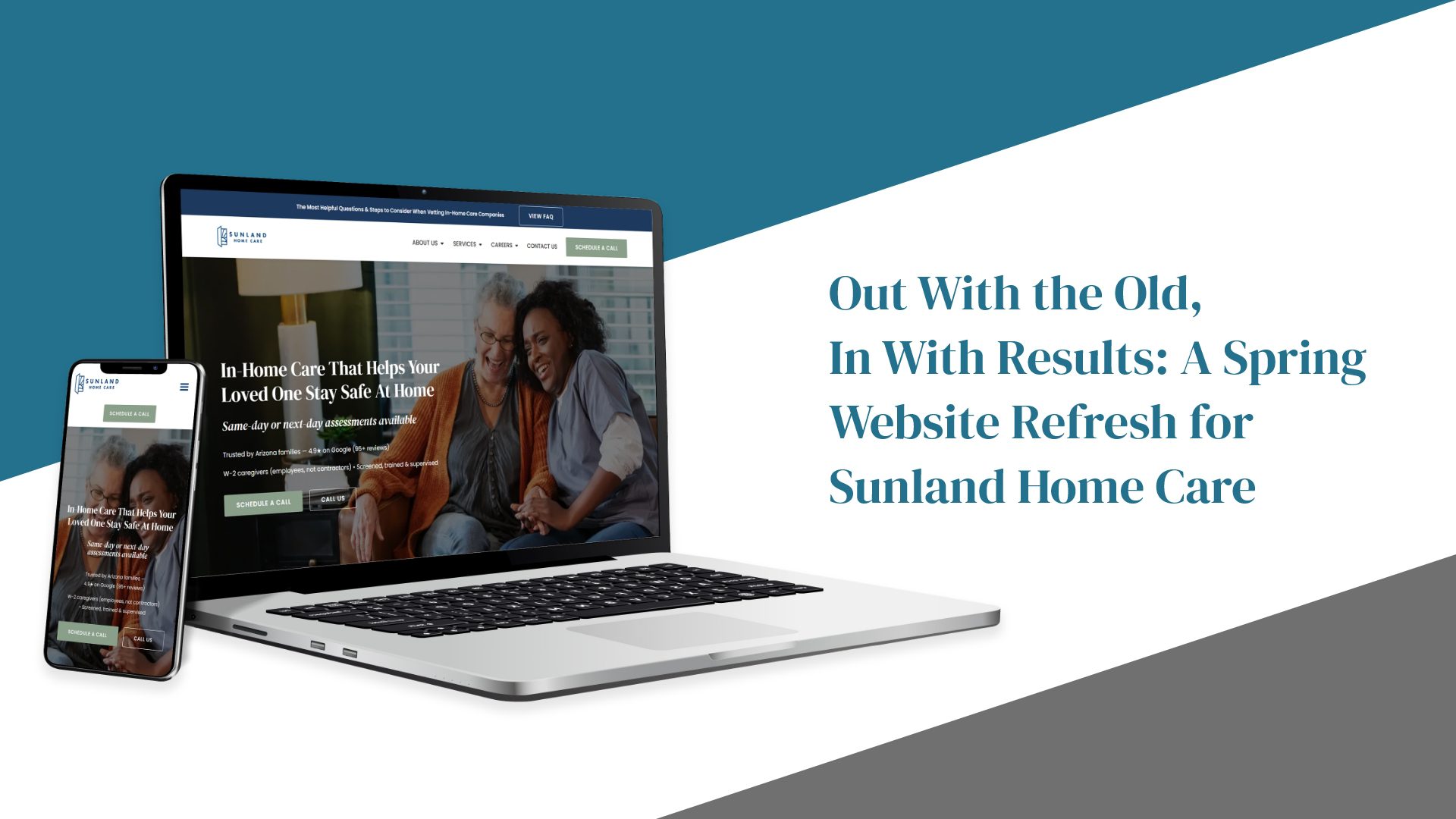 Hammersmith Support website refresh for Sunland Home Care